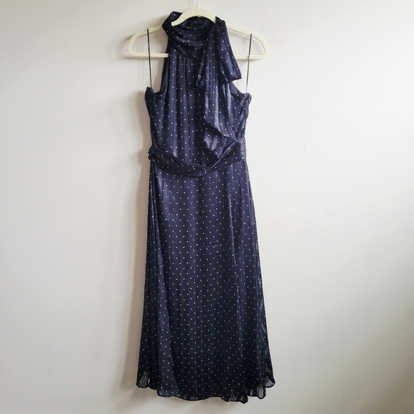 Anthropologie x Sachin & Babi Polka Dot Halter Midi Dress - Picture 6 of 10
